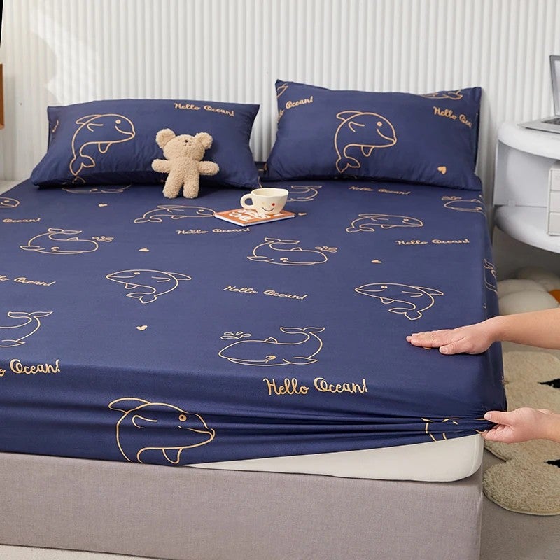 Bluejw Sunny Textile Skincare Cotton Fitted Sheets for Beds Waterproof Fitted Sheet - Image 4